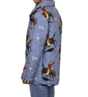 Lazy J Chambray Quilted Snap Jacket