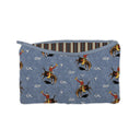 Lazy J Chambray Quilted Makeup Bag