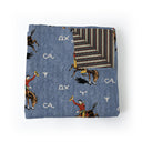 Lazy J Chambray Baby Blanket