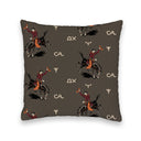 Lazy J Charcoal Quilted 20" Pillow