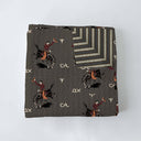 Lazy J Charcoal Baby Blanket