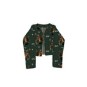 Lazy J Emerald Cropped Quilted Jacket