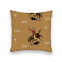 Lazy J Gold Quilted 20" Pillow