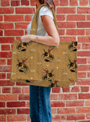 Lazy J Gold Quilted Tote