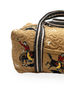 Lazy J Gold Quilted Weekender Duffle Bag