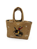 Lazy J Gold Quilted Handbag