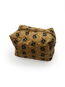 Lazy J Gold Quilted Makeup Bag