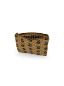 Lazy J Gold Quilted Makeup Bag