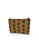 Lazy J Gold Quilted Makeup Bag
