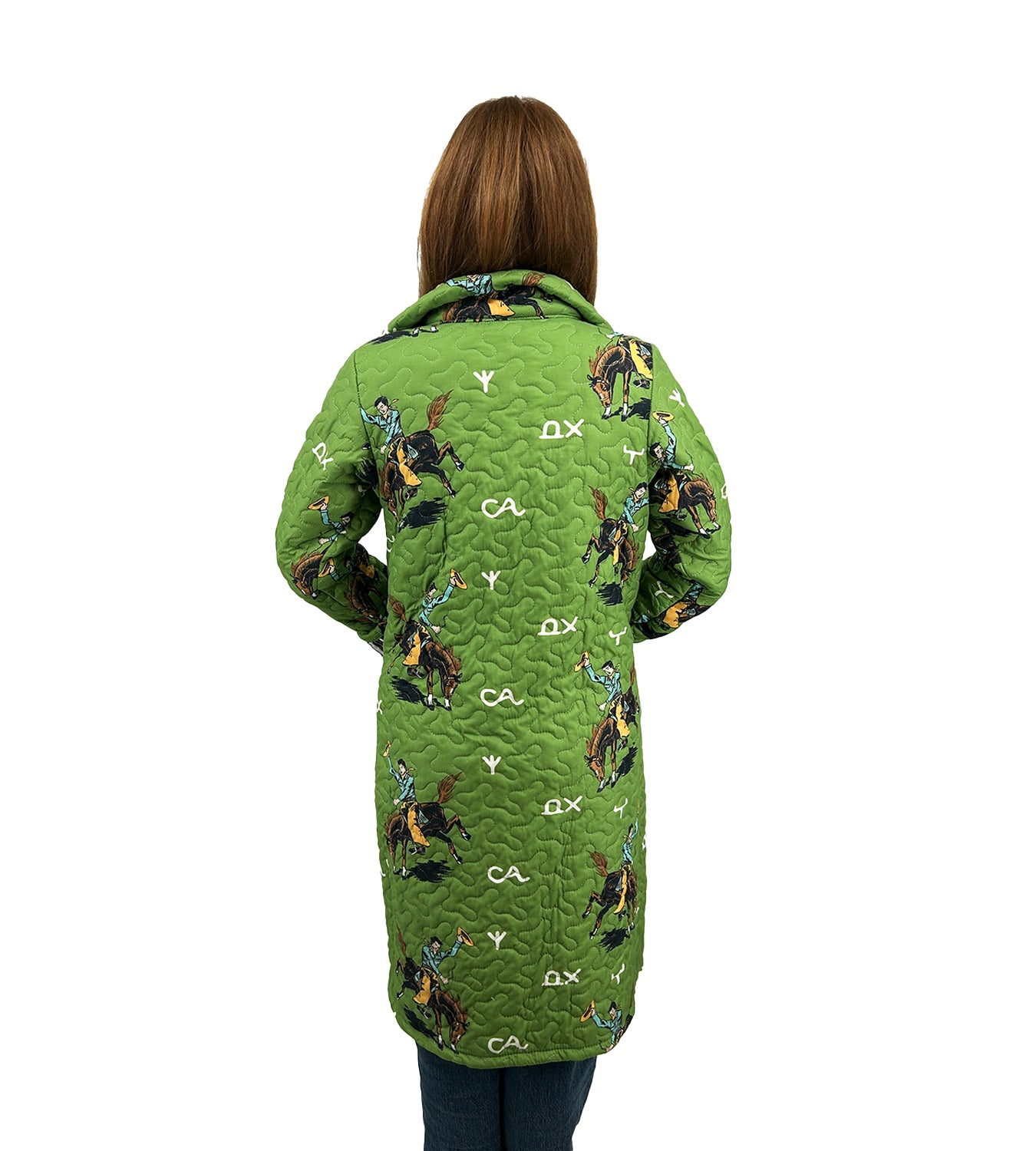 Lazy J Green Quilted Duster – Ida Mae Home