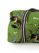 Lazy J Green Quilted Weekender Duffle Bag