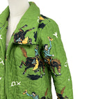 Lazy J Green Quilted Duster