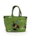 Lazy J Green Quilted Handbag