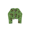 Lazy J Green Cropped Quilted Jacket