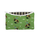 Lazy J Green Quilted Makeup Bag
