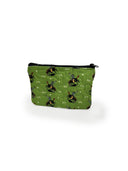 Lazy J Green Quilted Makeup Bag