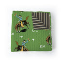 Lazy J Green Baby Blanket