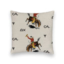 Lazy J Linen Quilted 20" Pillow