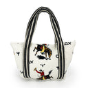 Lazy J Linen Zipper Tote Bag