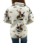 Lazy J Linen Quilted Snap Jacket
