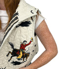 Lazy J Linen Quilted Cate Vest