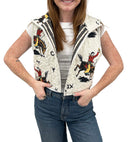 Lazy J Linen Quilted Cate Vest