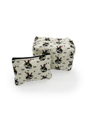 Lazy J Linen Quilted Makeup Bag