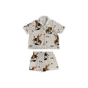 Lazy J Linen Shorty Pajama Set