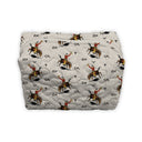 Lazy J Linen Quilted Makeup Bag