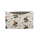 Lazy J Linen Quilted Makeup Bag