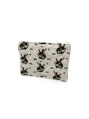 Lazy J Linen Quilted Makeup Bag