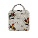 Lazy J Linen Quilted Handbag