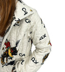 Lazy J Linen Quilted Snap Jacket