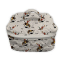 Patterned bag with cowboy design on a white background