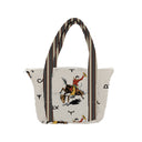 Lazy J Linen Zipper Tote Bag