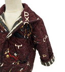 Lazy J Maroon Youth Quilted Snap Jacket