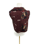 Lazy J Maroon Quilted Cate Vest