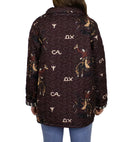 Lazy J Maroon Quilted Snap Jacket