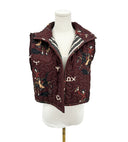 Lazy J Maroon Quilted Cate Vest