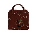 Lazy J Maroon Quilted Handbag