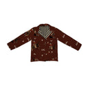 Lazy J Maroon Quilted Snap Jacket