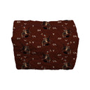 Lazy J Maroon Quilted Makeup Bag