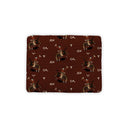 Lazy J Maroon Quilted Pet Bed