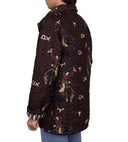 Lazy J Maroon Quilted Snap Jacket