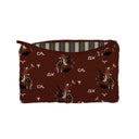 Lazy J Maroon Quilted Makeup Bag