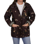 Lazy J Maroon Quilted Snap Jacket