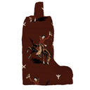 Lazy J Maroon Quilted Boot Bag