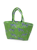 Leilani Leopard Green Quilted Handbag