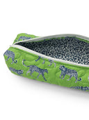 Leilani Leopard Green Quilted Hot Tools Bag