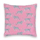 Leilani Leopard Fuchsia Quilted 20" Pillow